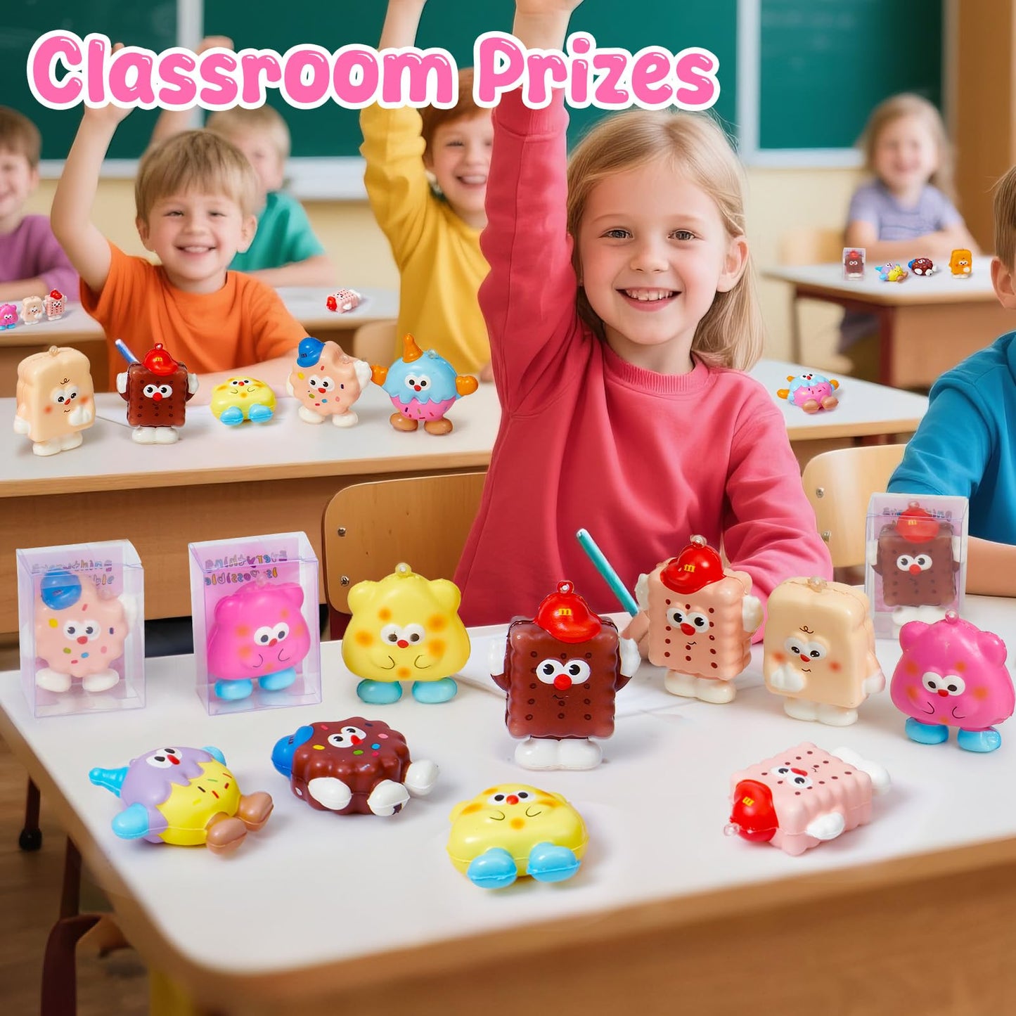 Winrayk Ice Cream Party Favors - 24 Pack Mochi Squishy Toys Bulk