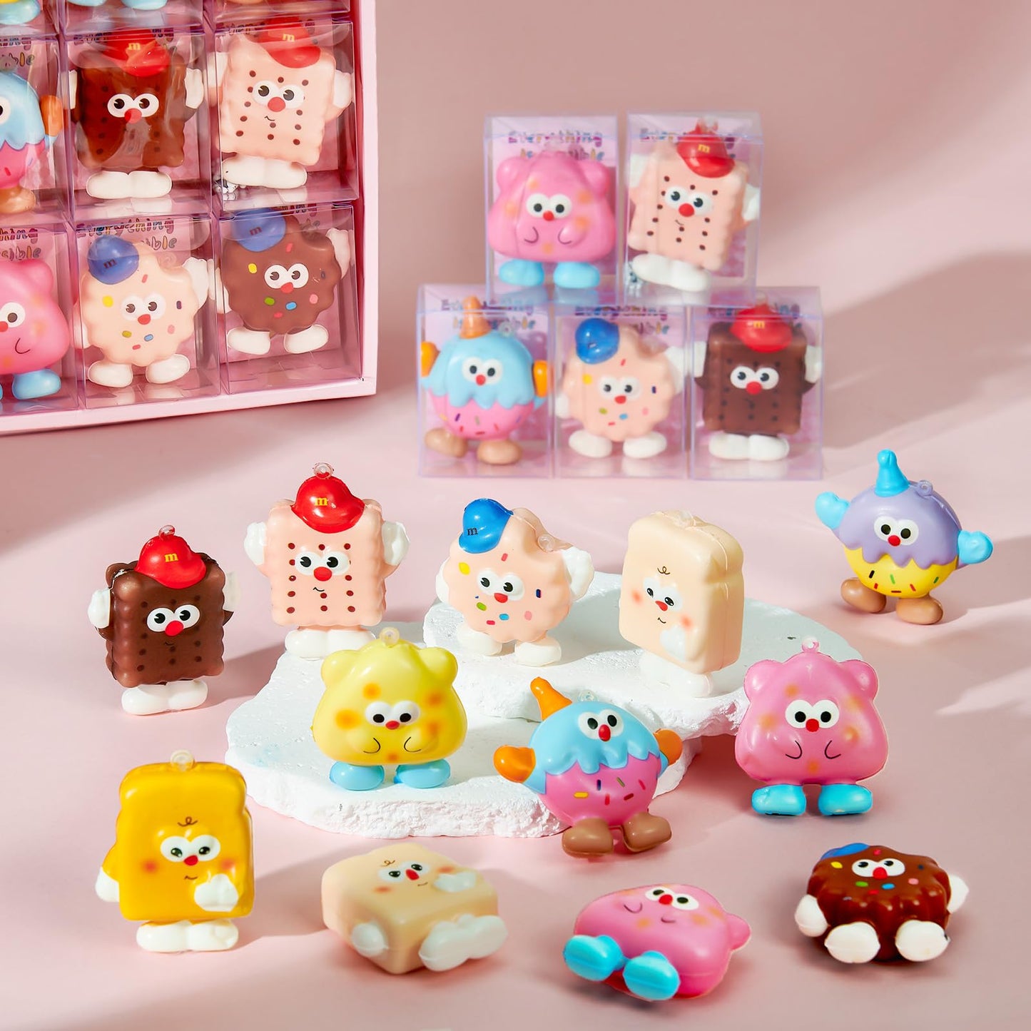 Winrayk Ice Cream Party Favors - 24 Pack Mochi Squishy Toys Bulk