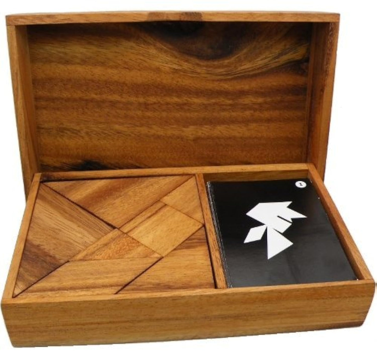 Winshare Logic Tangram Set with Play Cards – Wooden Puzzle Game