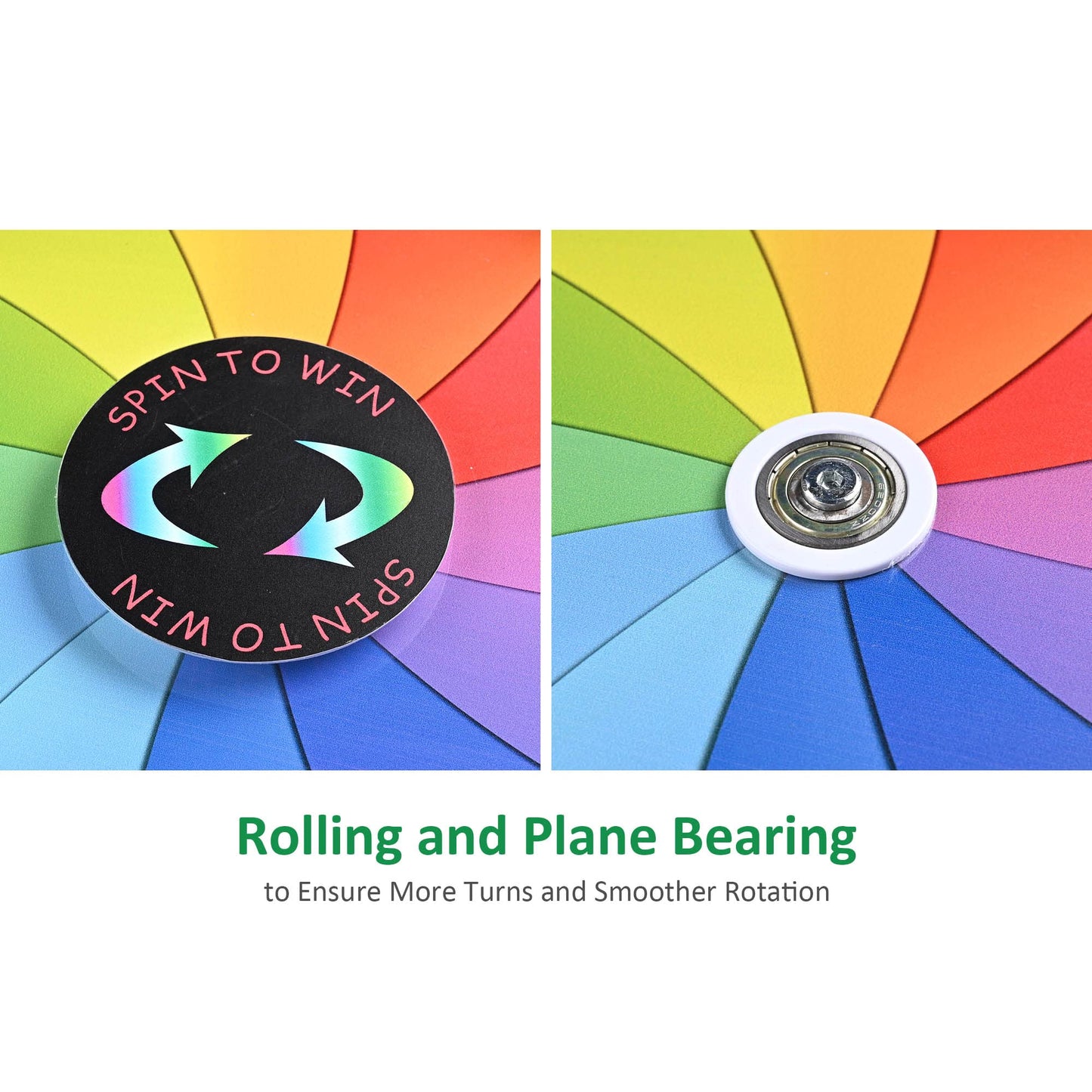 WinSpin 12-Inch Tabletop Prize Wheel – 12 Editable Slots (Breeze Series)