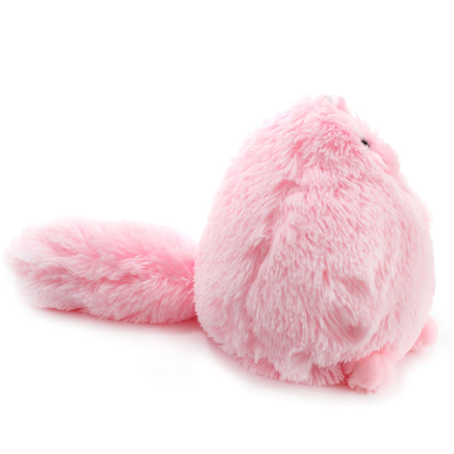 Winsterch Pink Cat Plush Toy — Soft Stuffed Cat for Kids, 9.5 x 7.5 x 10 in