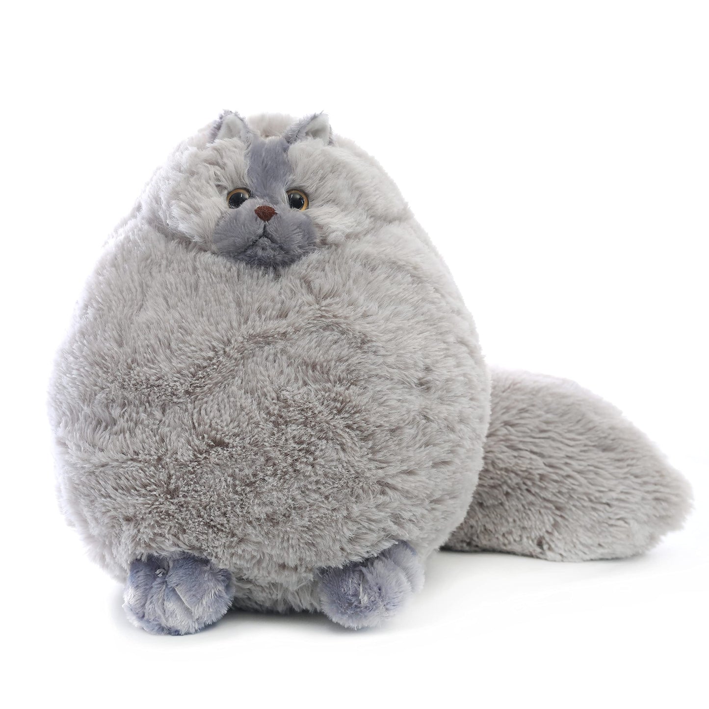 Winsterch Gray Stuffed Cat Plush – 10-Inch Cute Soft Plush Toy for Kids