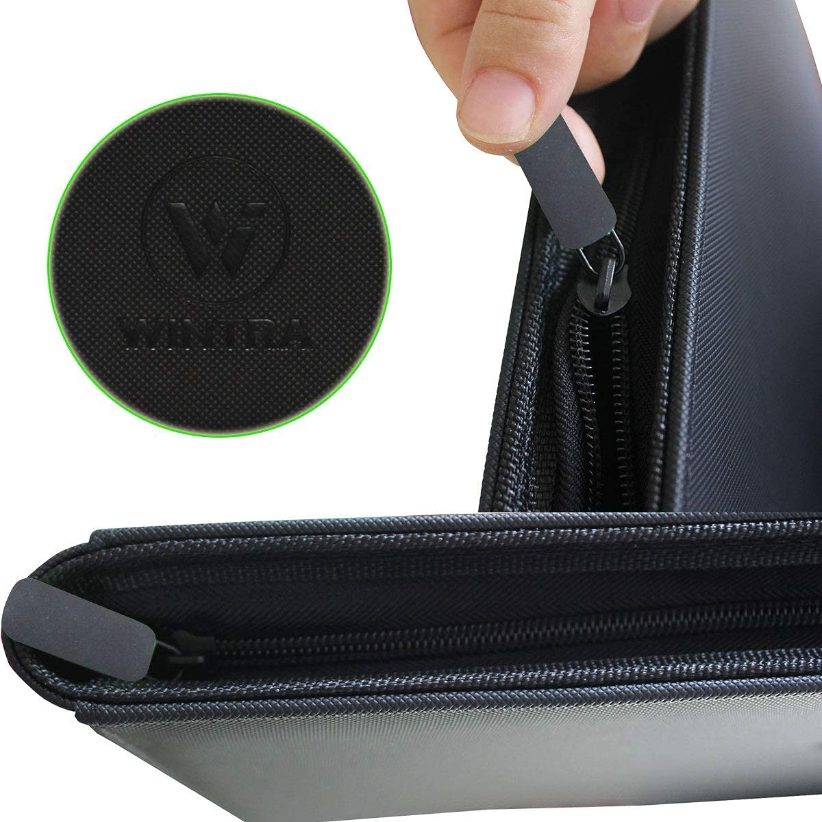 WINTRA Premium 360-Pocket Card Binder | 9-Pocket Side-Loading, Zippered, PU Leather