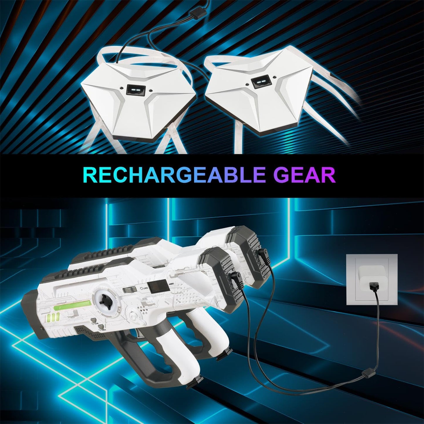 Winyea Tag Laser Tag Rechargeable Set – 2 Players, Indoor & Outdoor Fun