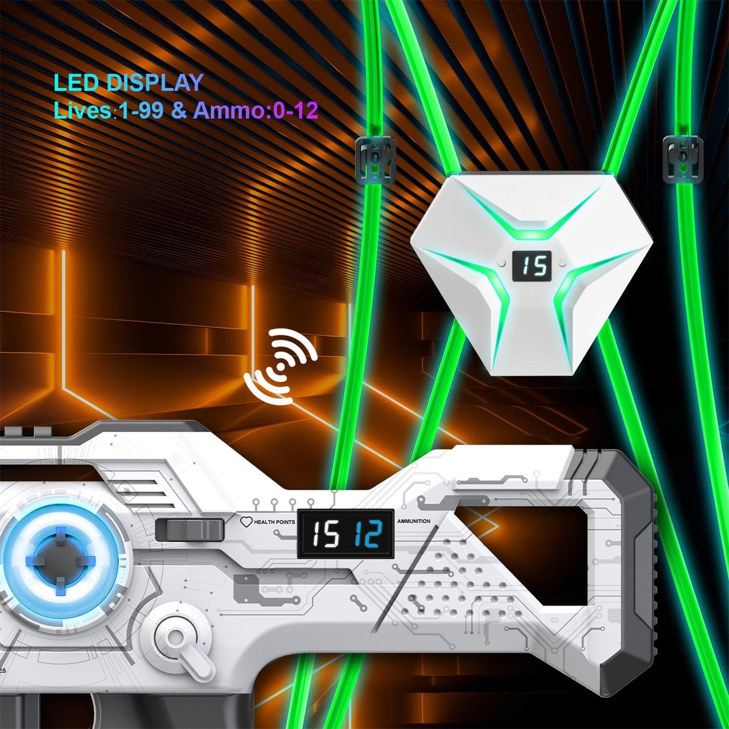 Winyea Tag Laser Tag Rechargeable Set – 2 Players, Indoor & Outdoor Fun