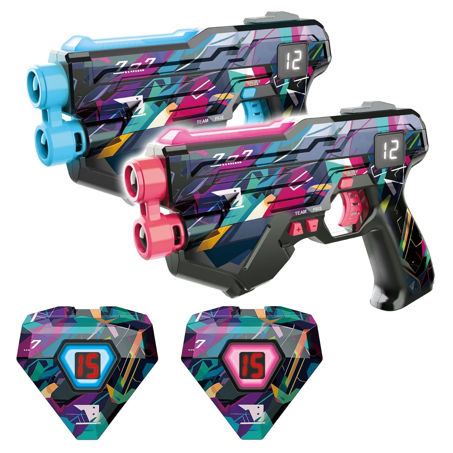 Winyea Tag Laser Tag Guns with Vests Set of 2 – Wired, Real-Time Sync for Kids, Teens & Adults