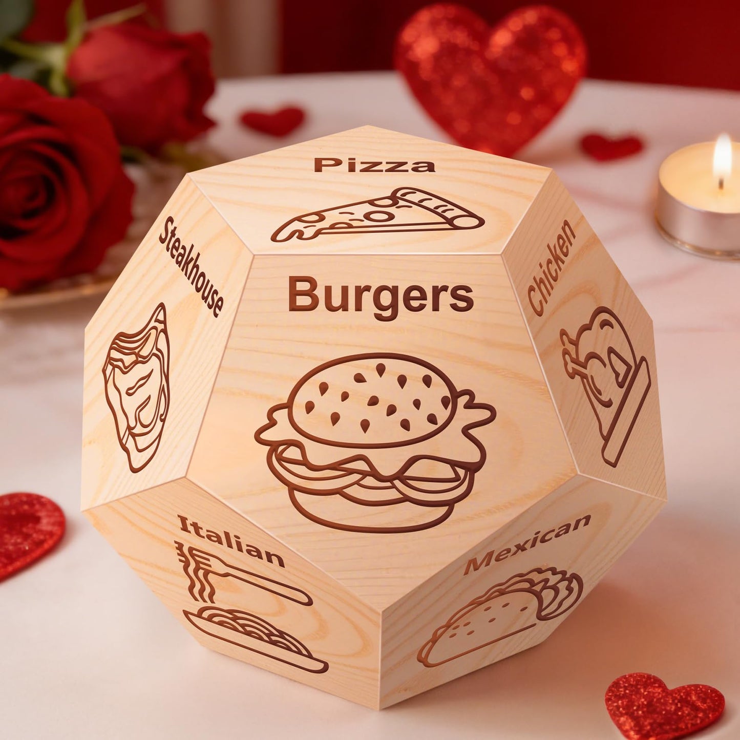 Winzwon Date Night Food Decision Dice – Valentines Gifts for Couples