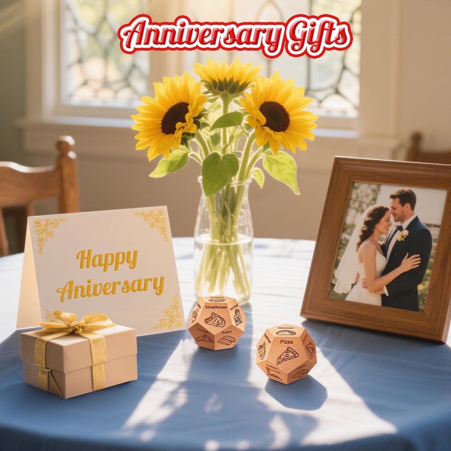 Winzwon Date Night Food Decision Dice – Valentines Gifts for Couples