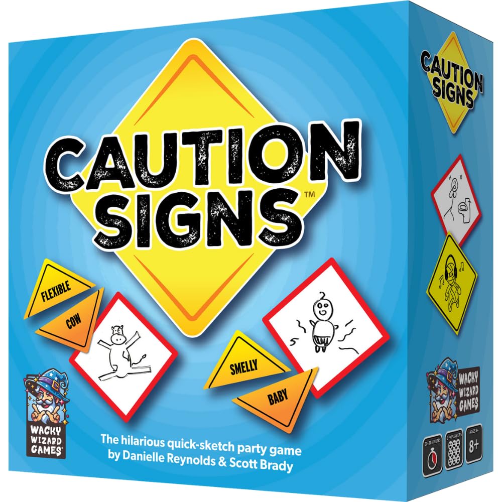 Wise Wizard Games Caution Signs: A Hilarious Quick-Sketch Party Game