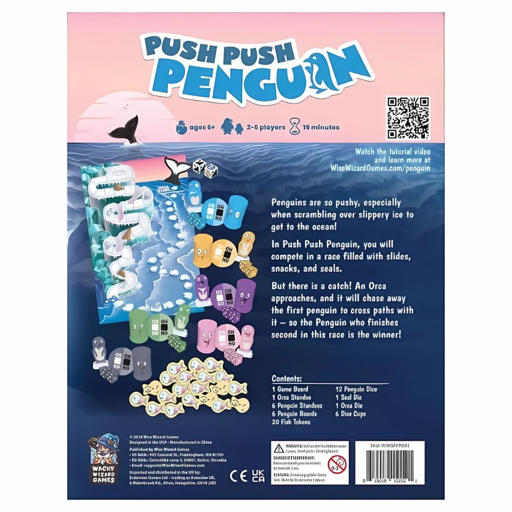 Push Push Penguin — The Board Game by Wise Wizard Games