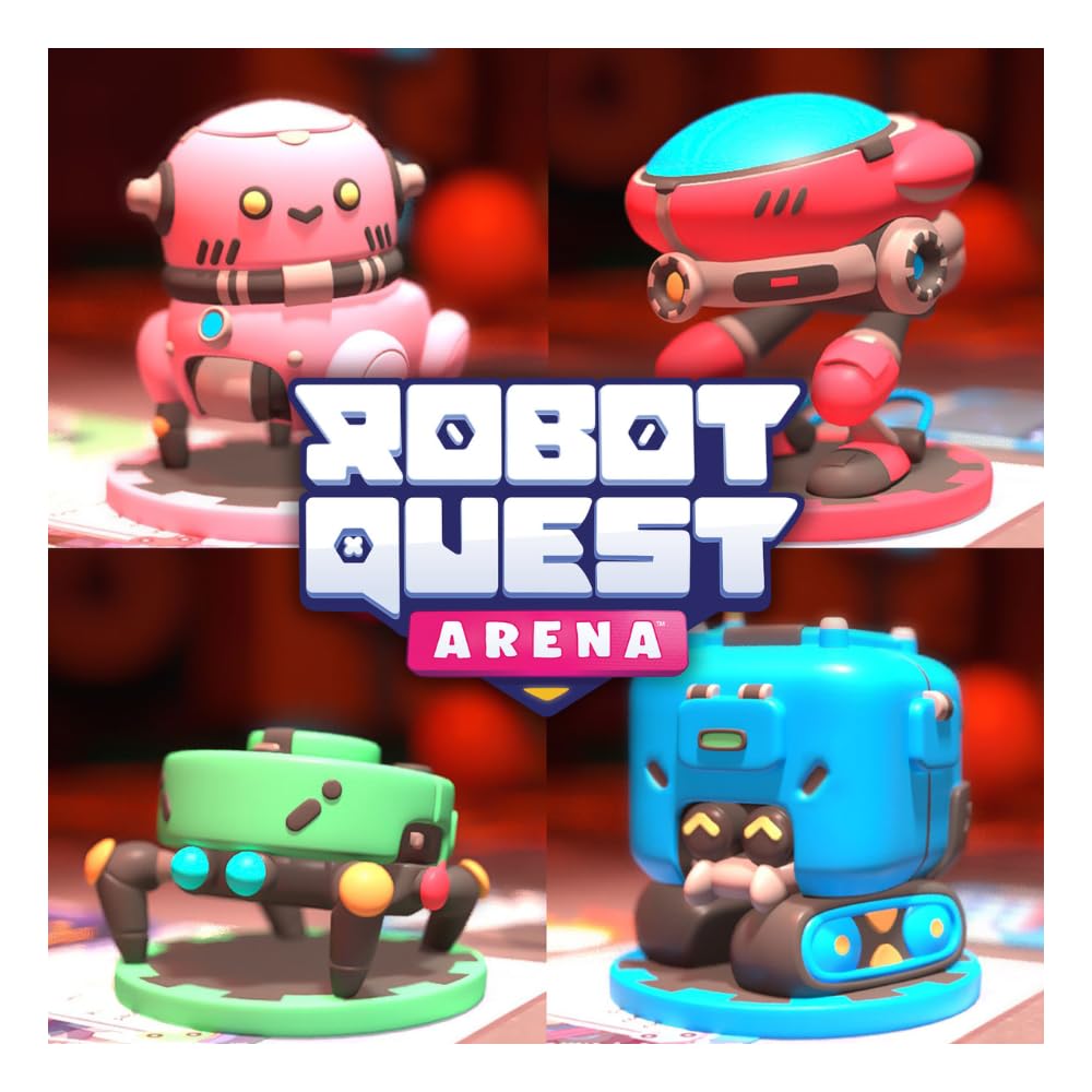 Wise Wizard Games: Robot Quest Arena Deckbuilding Board Game – 2-4 Players