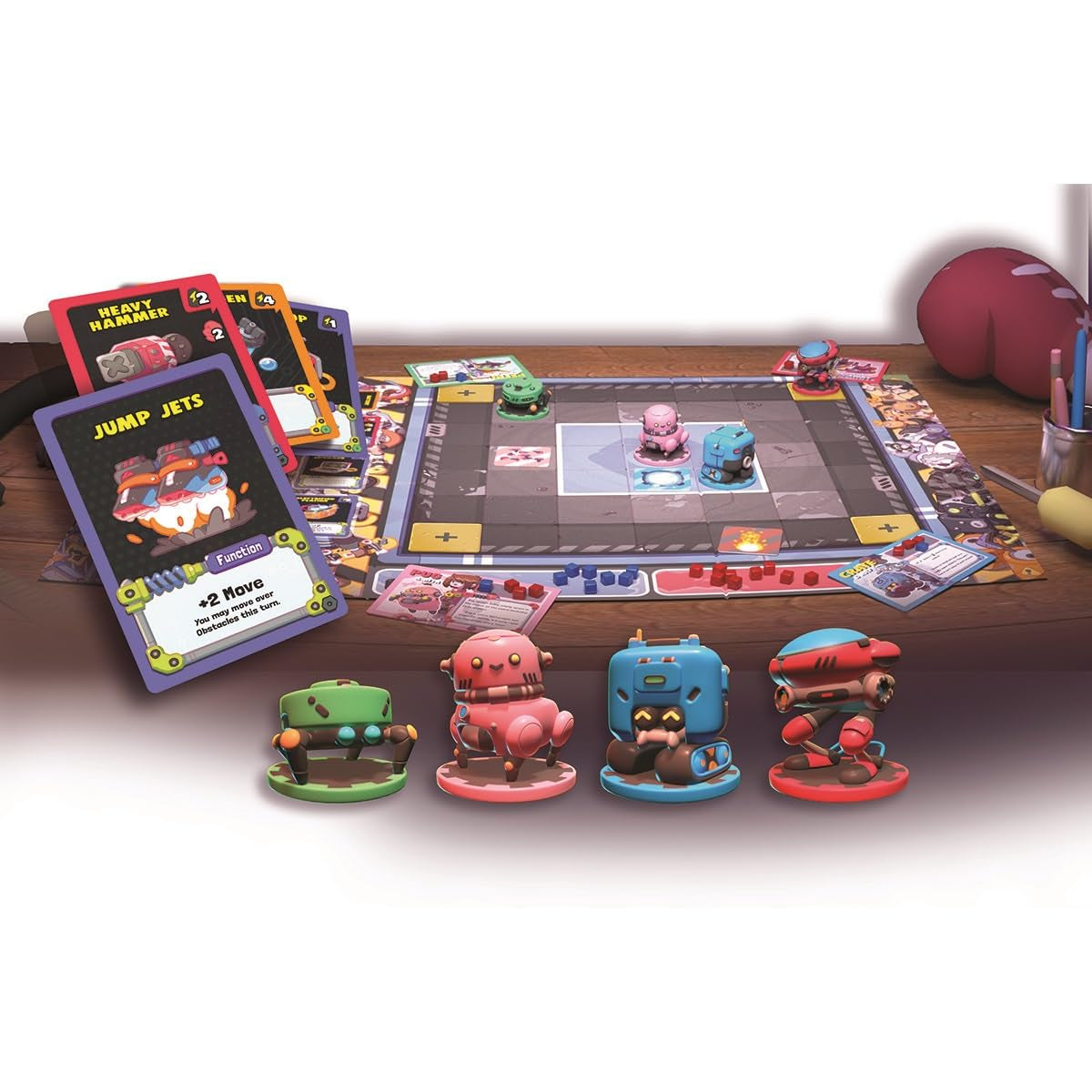 Wise Wizard Games: Robot Quest Arena Deckbuilding Board Game – 2-4 Players