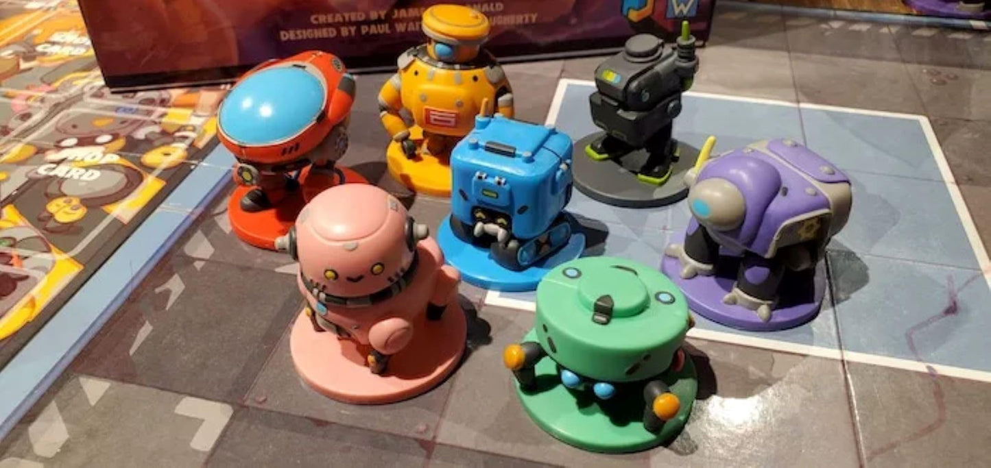 Wise Wizard Games: Robot Quest Arena Deckbuilding Board Game – 2-4 Players