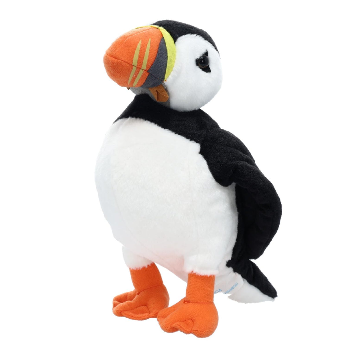 Wishpets 10-inch Black and White Puffin Plush Toy - Soft Cuddly Companion | WISHPETS