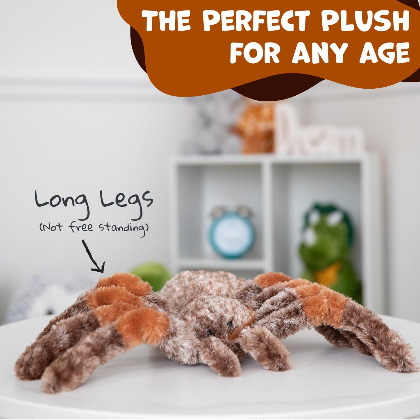 WISHPETS 9-Inch Tarantula Plush – Soft, Huggable Kids’ Toy