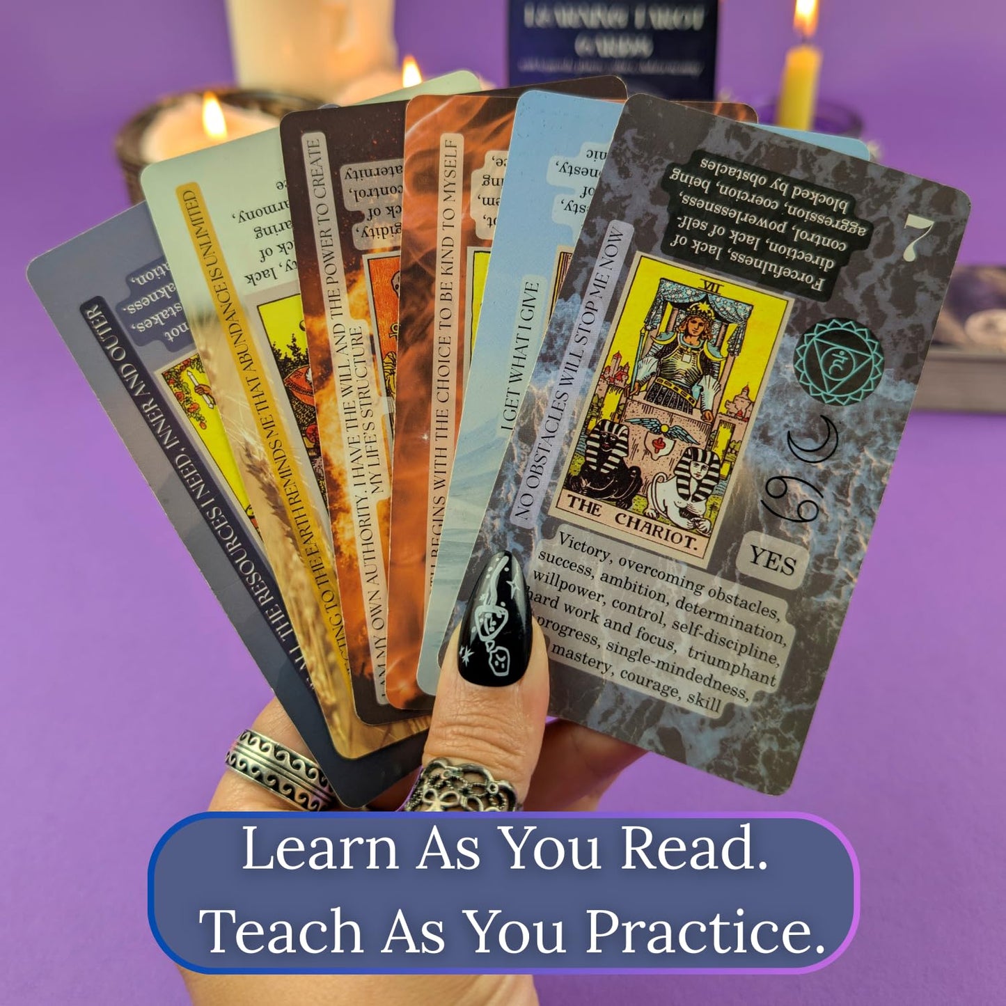 Witchy Cauldron Tarot Cards for Beginners — 78-Card Deck & Guidebook