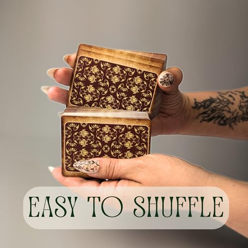 Witchy Cauldron Mini Tarot Deck – Pocket Rider Waite Oracle for Beginners | Travel-Size Tarot Kit