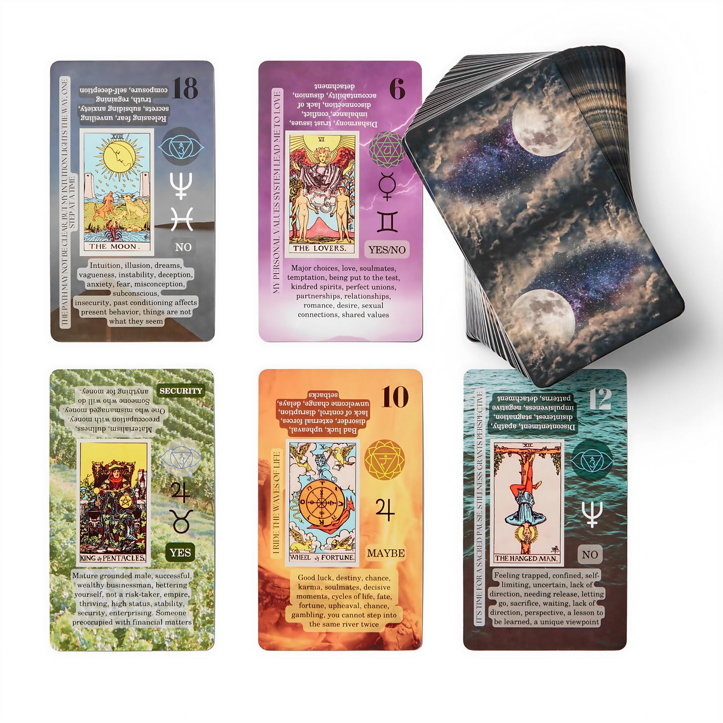 Witchy Cauldron Tarot Cards for Beginners — 78-Card Deck & Guidebook