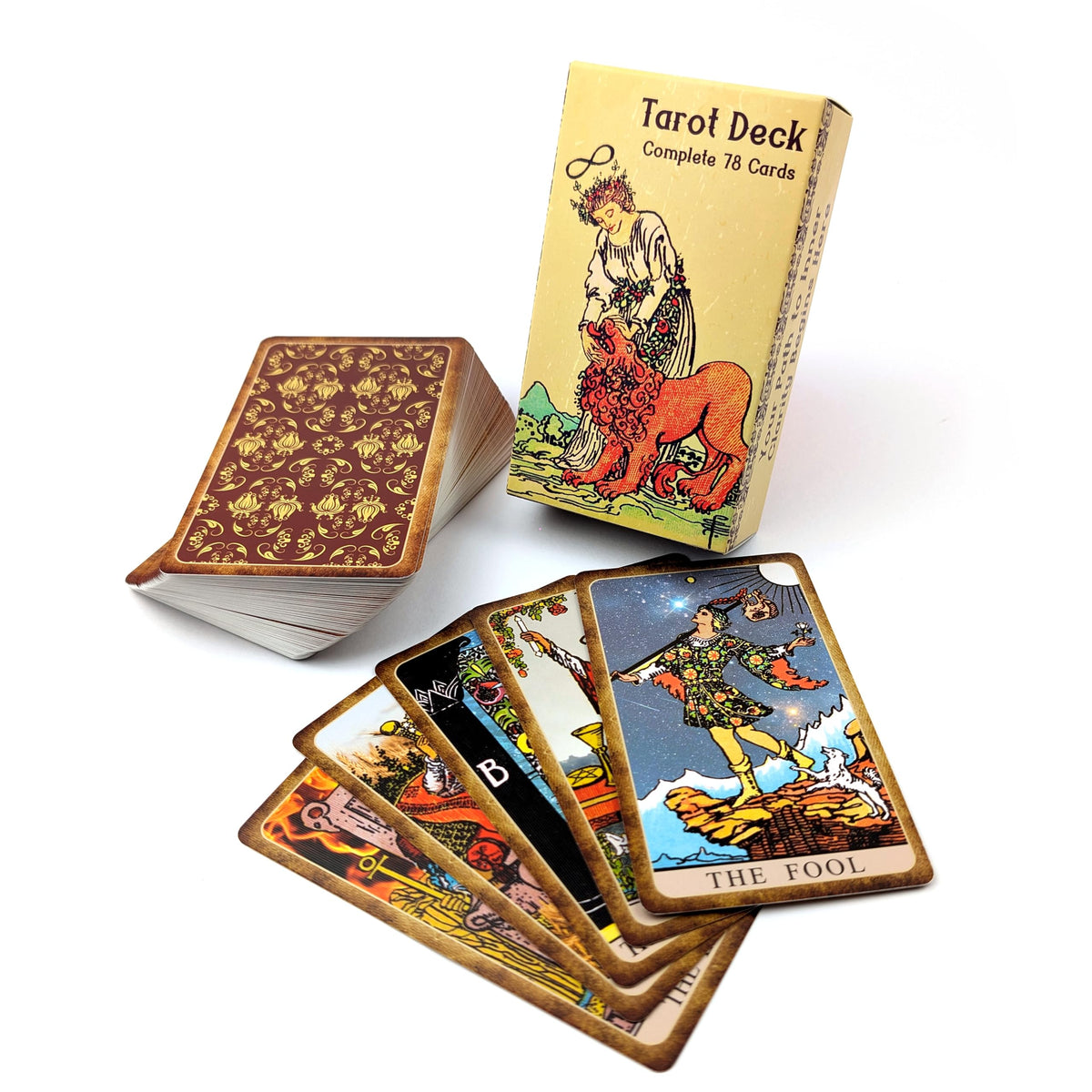 Witchy Cauldron Tarot Cards – Classic Rider Waite Deck with Guidebook | Beginner Friendly & Durable