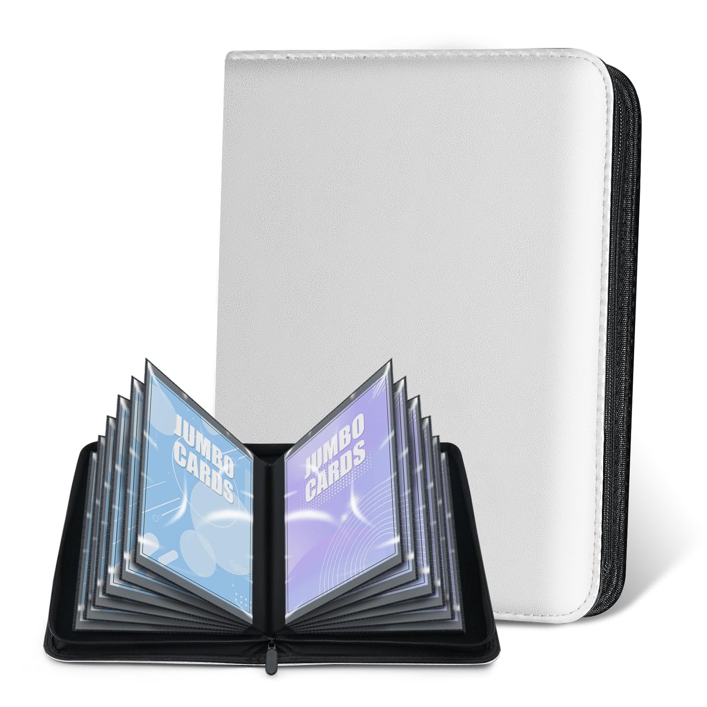 WITHYU Jumbo Card Binder – Oversize Ringless Binder, 60 Pockets, 5.9 x 8.4 in