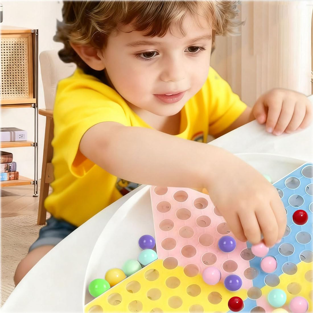 Witlans 60pcs Chinese Checker Marbles – 14mm Acrylic Replacement Balls for Marble Runs & Aggravation