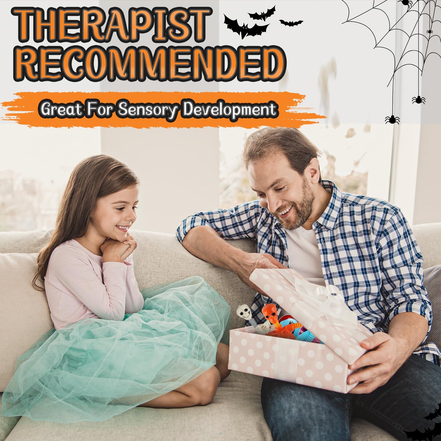 Witmelt Halloween Pop Tubes — 4 Pcs Sensory Fidget Toys for Kids