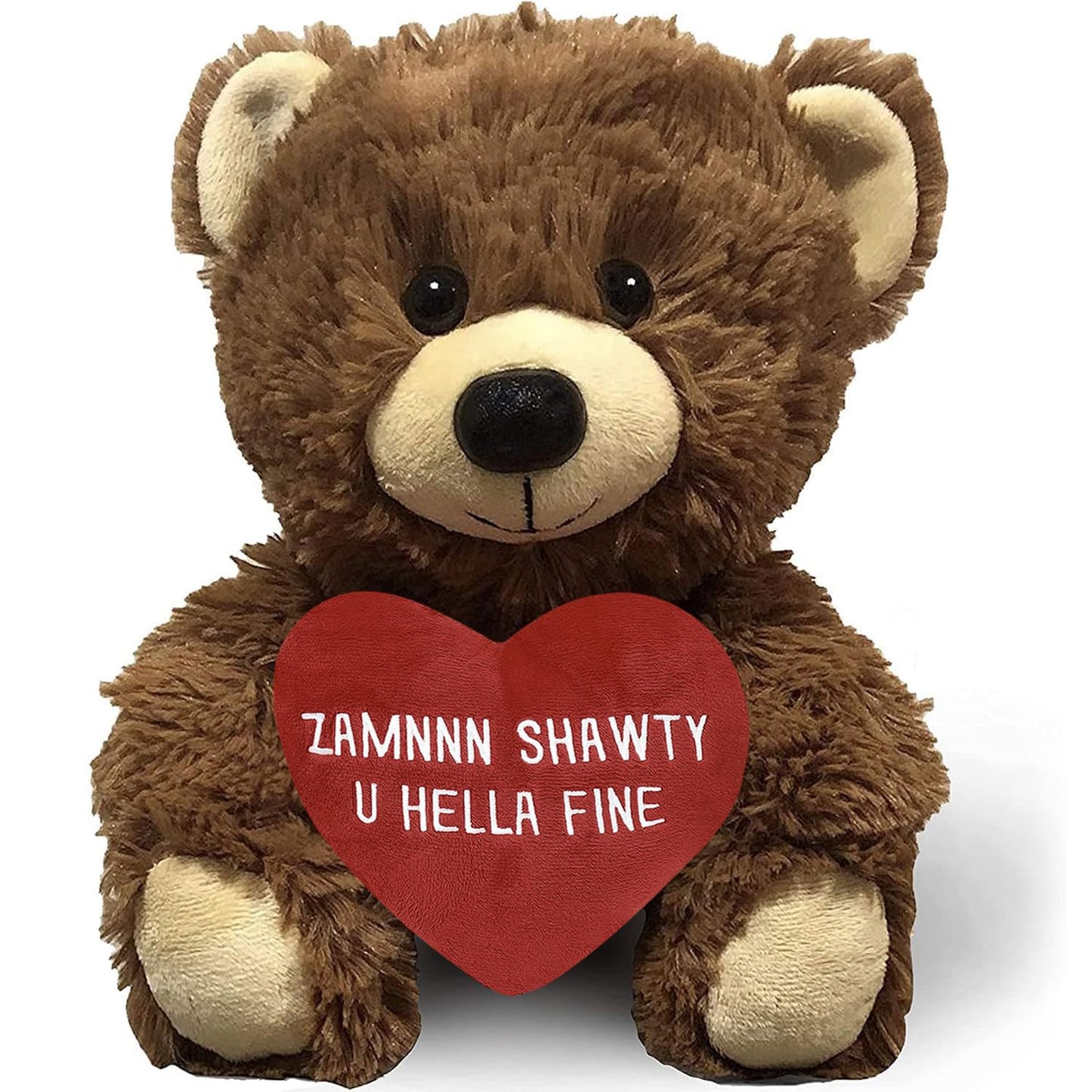 Zamnnn Shawty U Hella Fine 10 Inch Teddy Bear & Gift Bag | Funny Witty Bears Gift