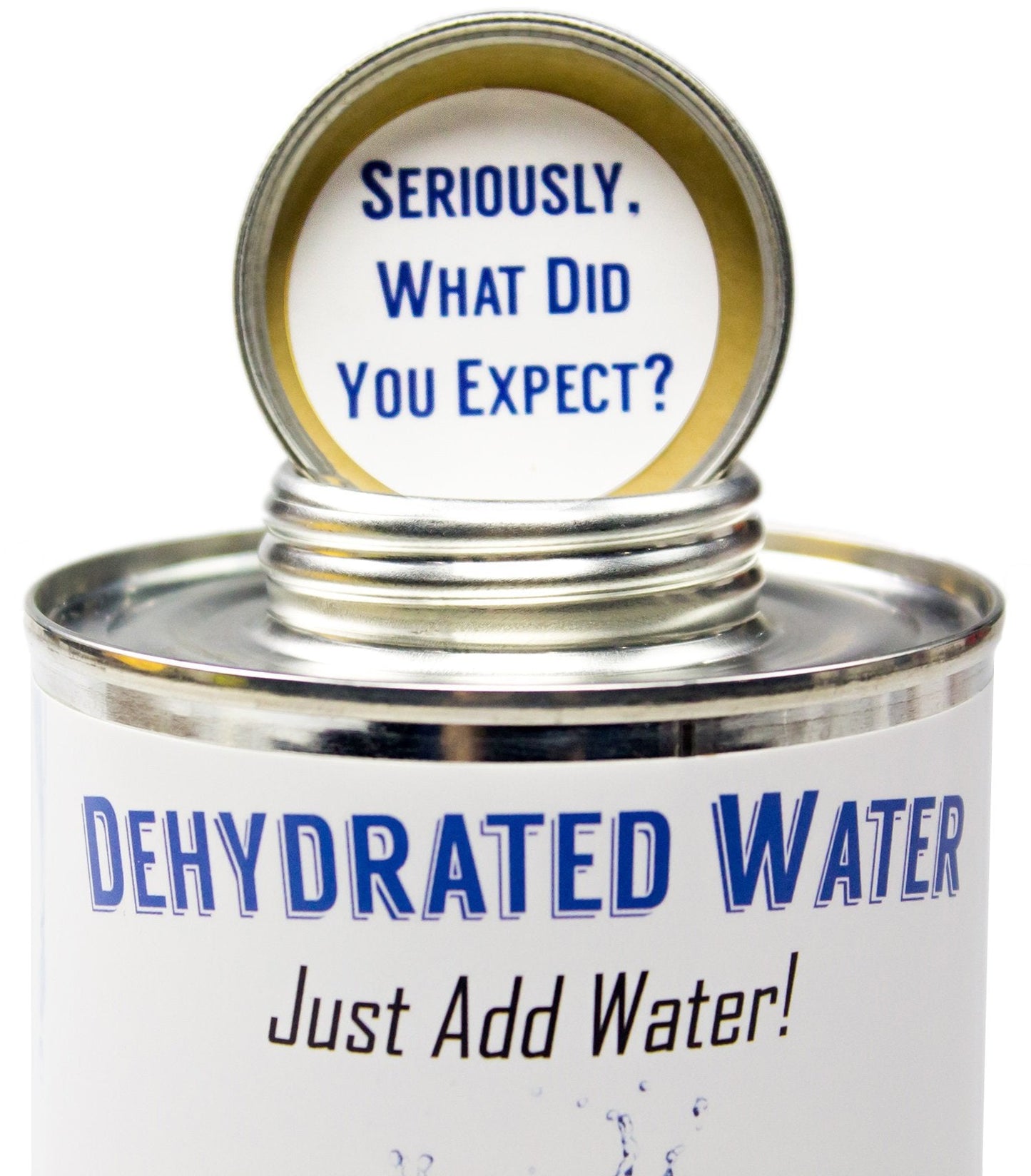 Witty Yeti Dehydrated Water 16oz Can — New Formula, Camping & Survival Gag Gift