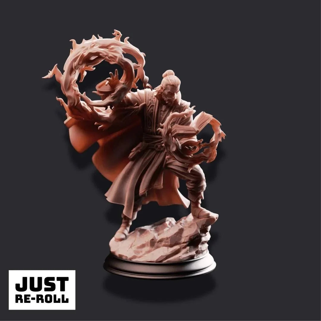 Wizard Starter Pack - 5 Resin Fantasy Miniatures for DnD, Pathfinder & Tabletop RPGs