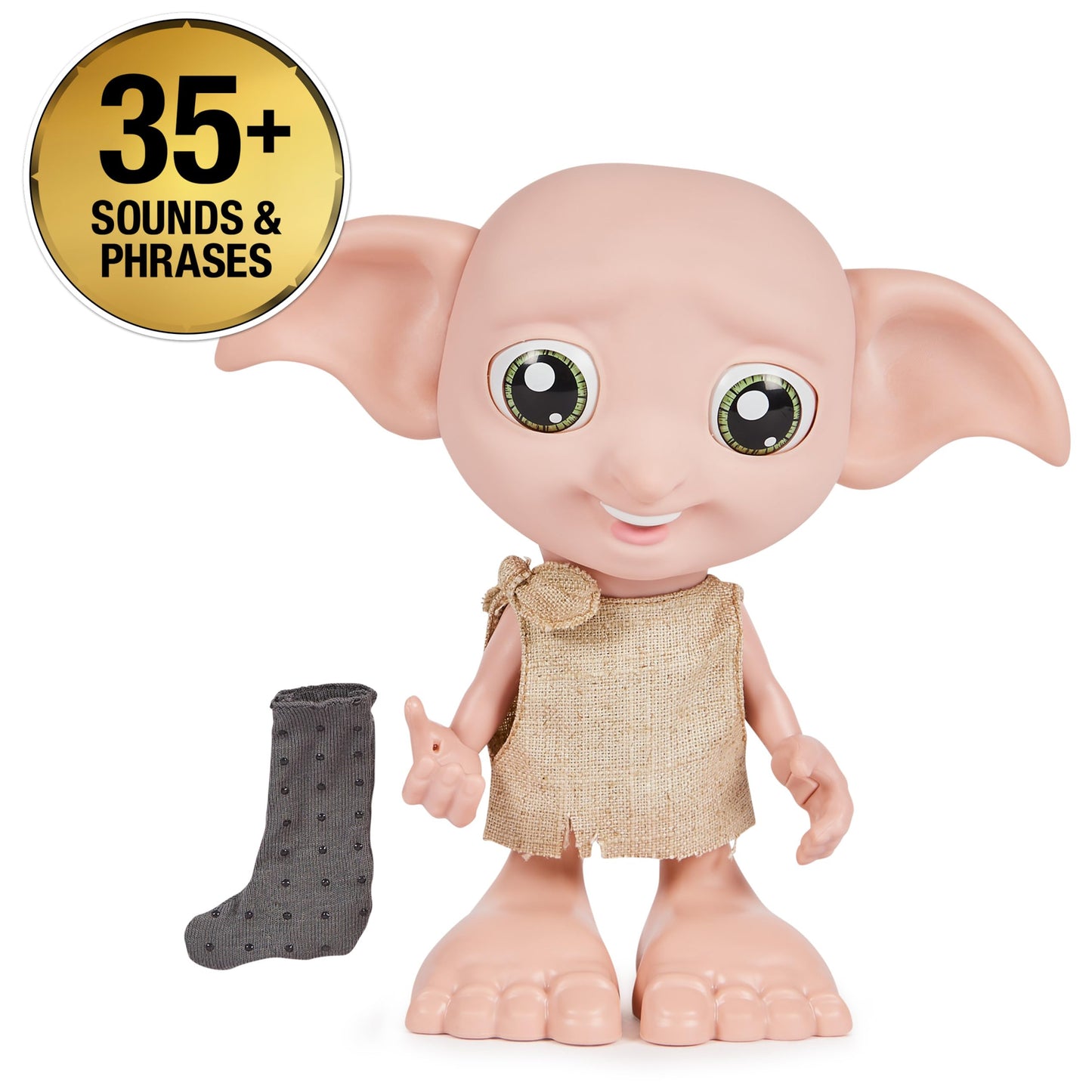 Wizarding World: Interactive Dobby Elf Doll – 8.5-inch, 30+ Sounds & Phrases