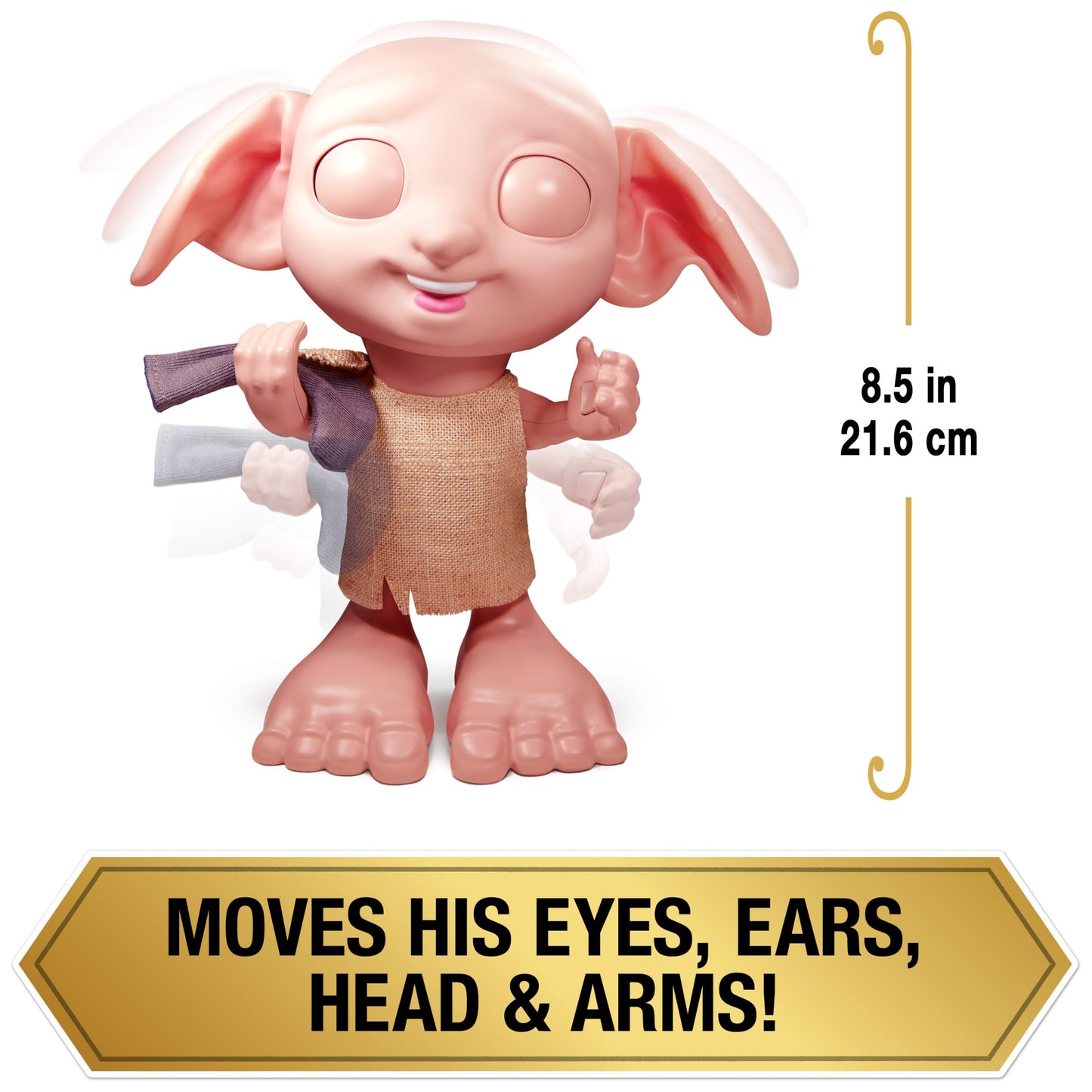 Wizarding World: Interactive Dobby Elf Doll – 8.5-inch, 30+ Sounds & Phrases