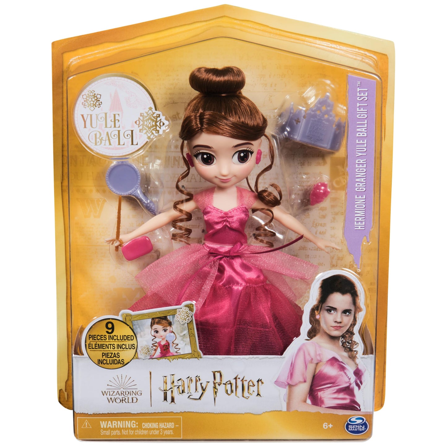 Wizarding World Hermione Granger Yule Ball Doll – 8-Inch, 9-Piece Gift Set