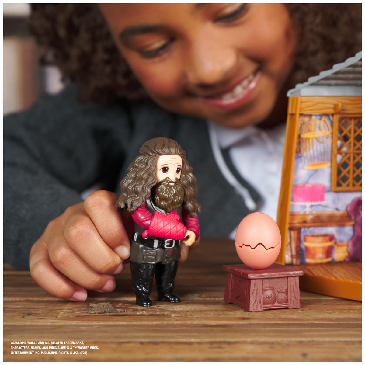 Wizarding World Hagrid's Hut Playset – Magical Minis with 2 Figures and 9 Accessories