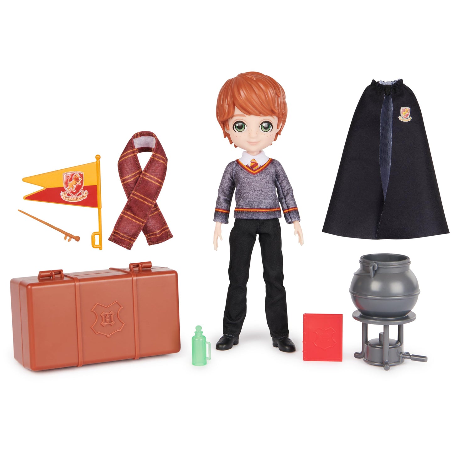 Wizarding World Ron Weasley 8-Inch Doll – Back to Hogwarts 12-Piece Gift Set with Accessories