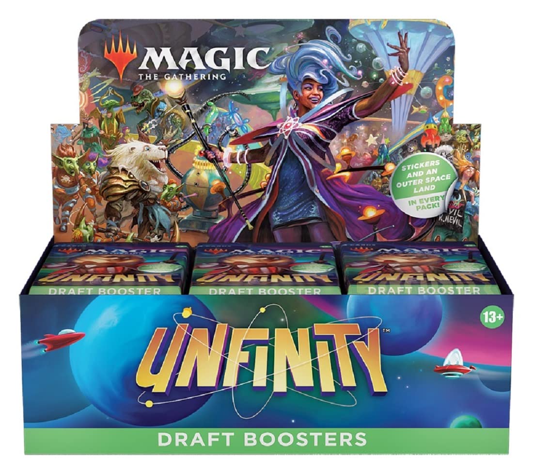 Wizards of the Coast MTG Unfinity Draft Booster Box – 36 Boosters + Box Topper (505 Cards)