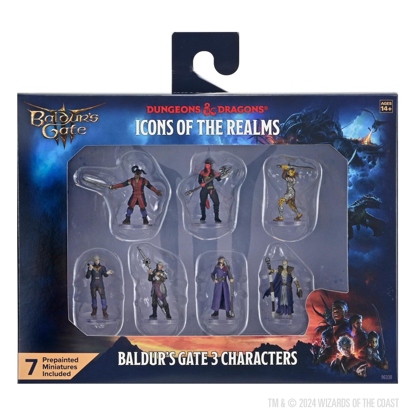 WizKids D&D Icons of The Realms Baldur's Gate 3 – Character Boxed Set (7 Pre-Painted Miniatures)