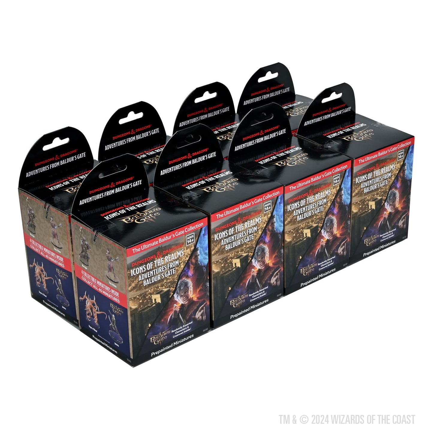 WizKids D&D Icons of The Realms: Adventures from Baldur's Gate - 8 ct Booster Brick | BG3 Characters
