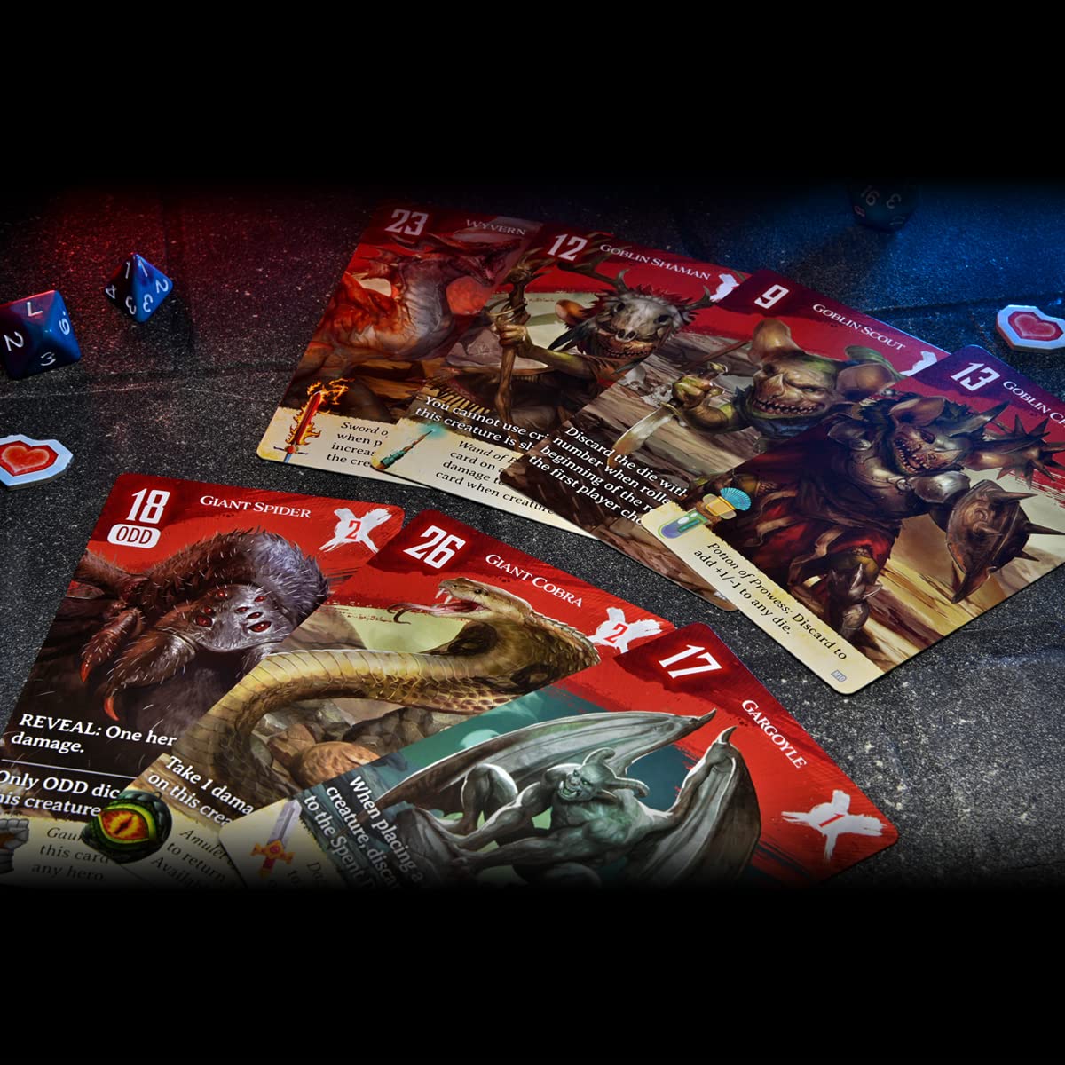 WizKids Dice Conquest: Quick Fantasy Dice Adventure for Solo or 4-Player Play