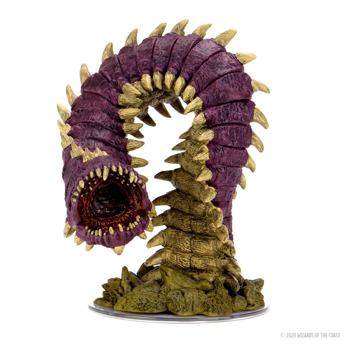 WizKids D&D Icons of The Realms: Fangs and Talons - Purple Worm Premium Set