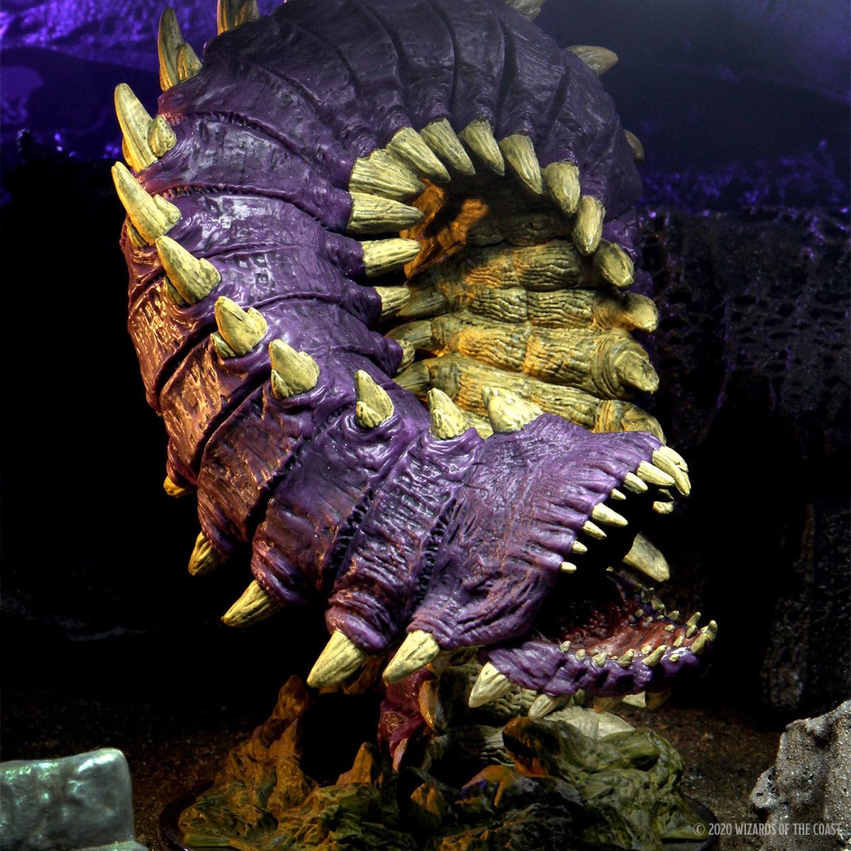WizKids D&D Icons of The Realms: Fangs and Talons - Purple Worm Premium Set