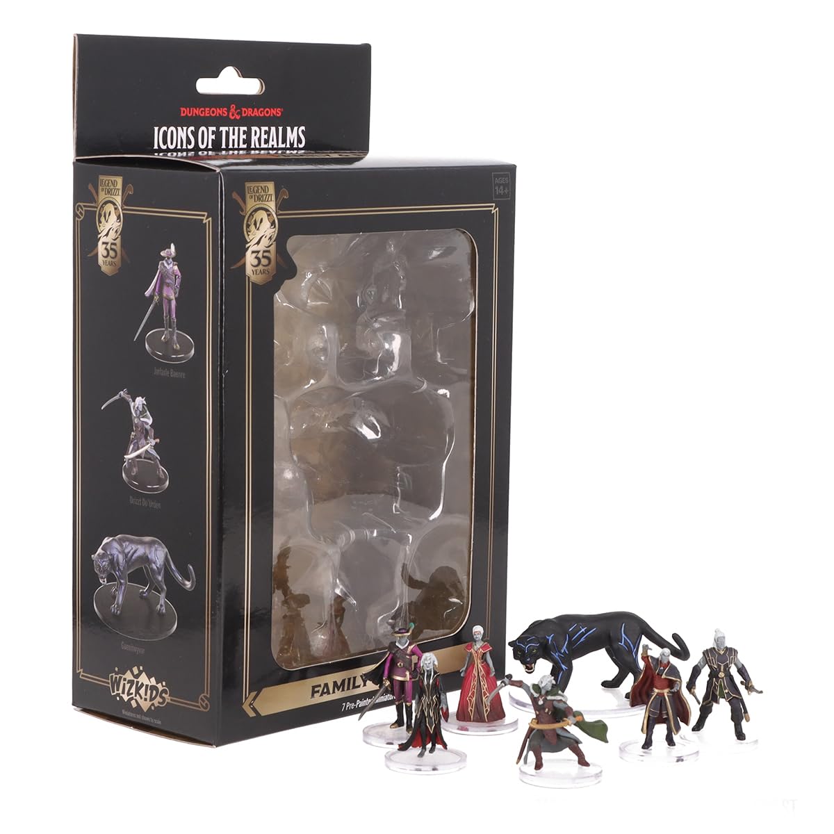 WizKids D&D The Legend of Drizzt 35th Anniversary – Family & Foes Boxed Set | Prepainted Miniatures