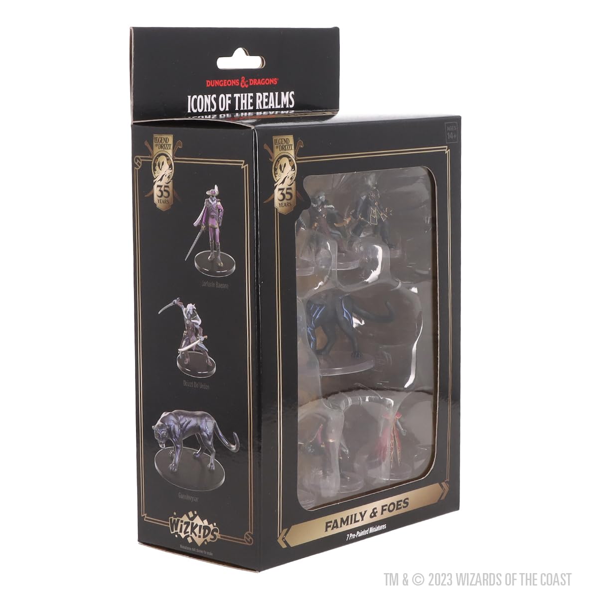 WizKids D&D The Legend of Drizzt 35th Anniversary – Family & Foes Boxed Set | Prepainted Miniatures