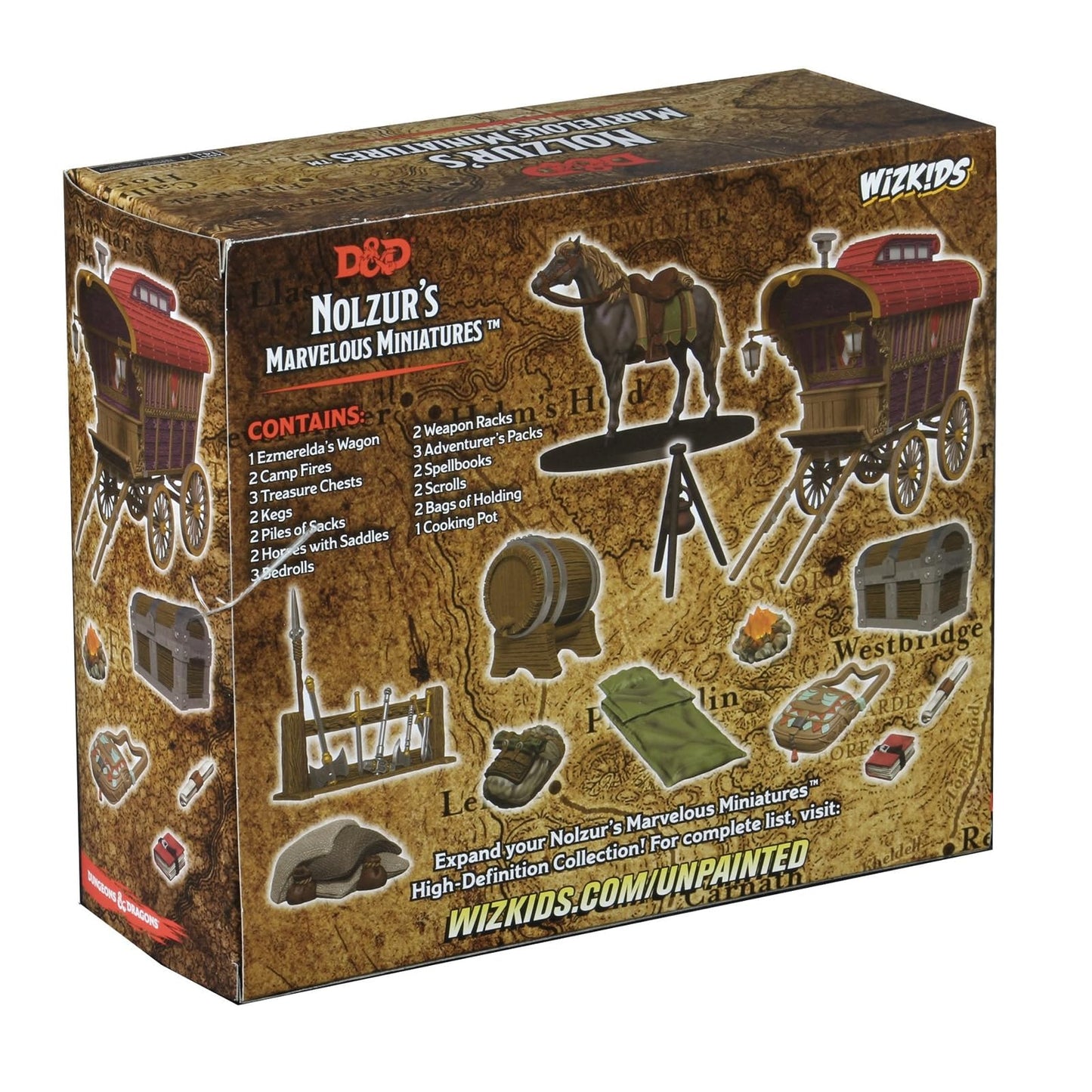WizKids Nolzur's Marvelous Miniatures: Adventurer's Campsite - D&D Tabletop Scene