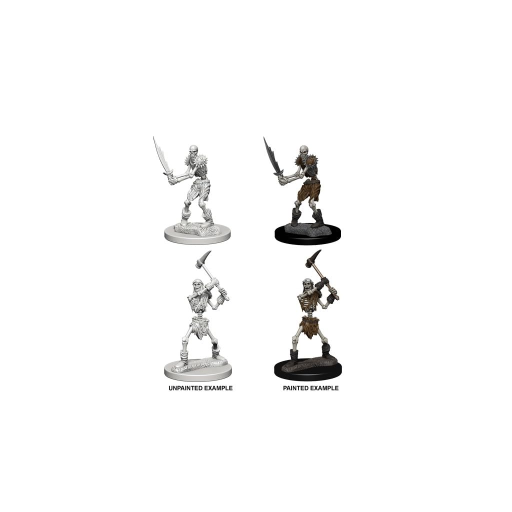 WizKids D&D Nolzur’s Marvelous Miniatures: Wave 1 Skeletons — Unpainted & Pre-Primed