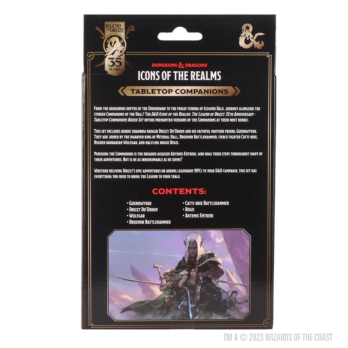 WizKids D&D The Legend of Drizzt 35th Anniversary Tabletop Companions Boxed Set – Miniatures