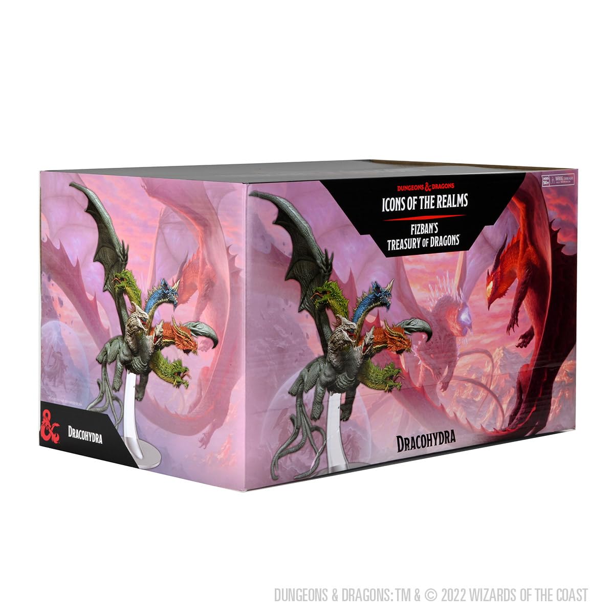 WizKids D&D Icons of the Realms Dracohydra Gargantuan Miniature | Fizban's Treasury Set 22