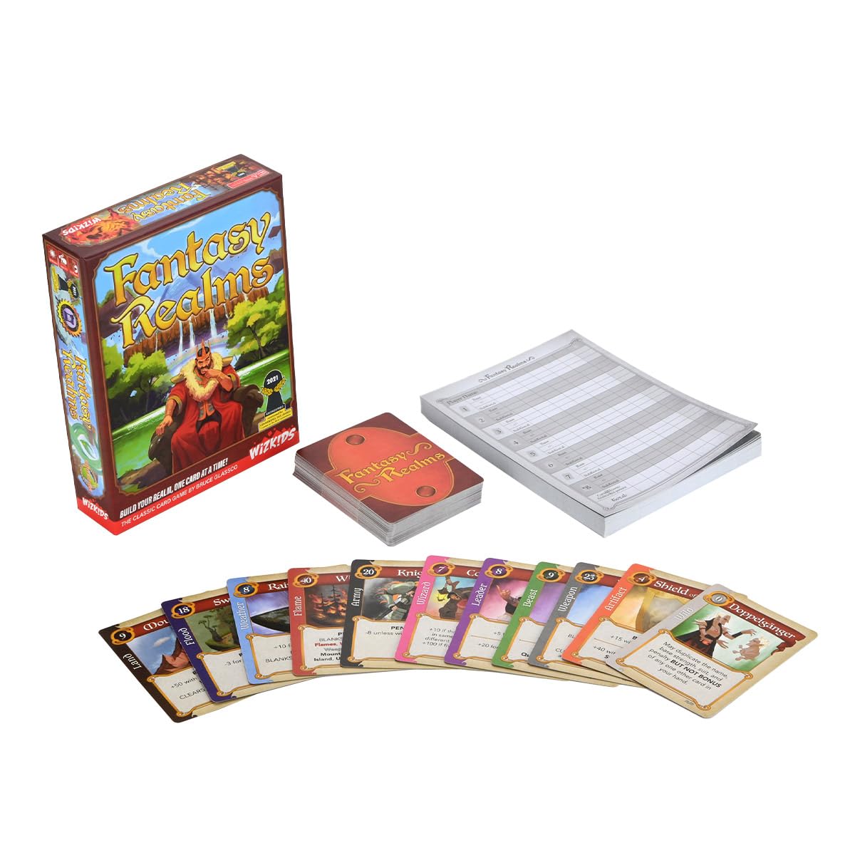 WizKids Fantasy Realms Board Game – Fast-Paced Card Strategy with Endless Combos