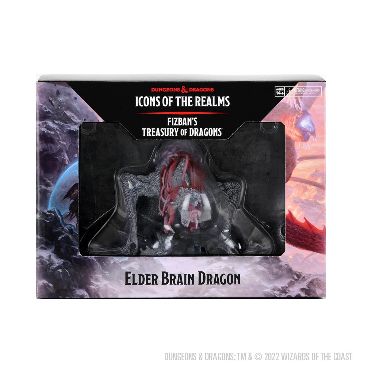 WizKids D&D Icons of the Realms: Fizban's Treasury of Dragons (Set 22) – Elder Brain Dragon Gargantuan Miniature