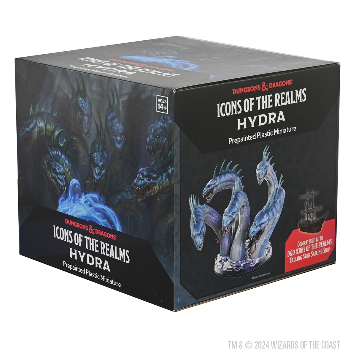 WizKids D&D Icons of The Realms Hydra Boxed Miniature – Large Multiheaded Monster for D&D