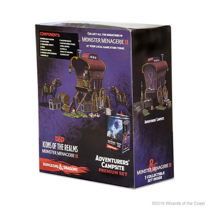 WizKids D&D Icons of the Realms Monster Menagerie 2 Adventurer's Campsite | Pre-painted Miniatures